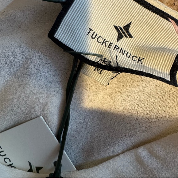 Tuckernuck Ivory Chiffon Pleated Lorraine Dress - Picture 9 of 11